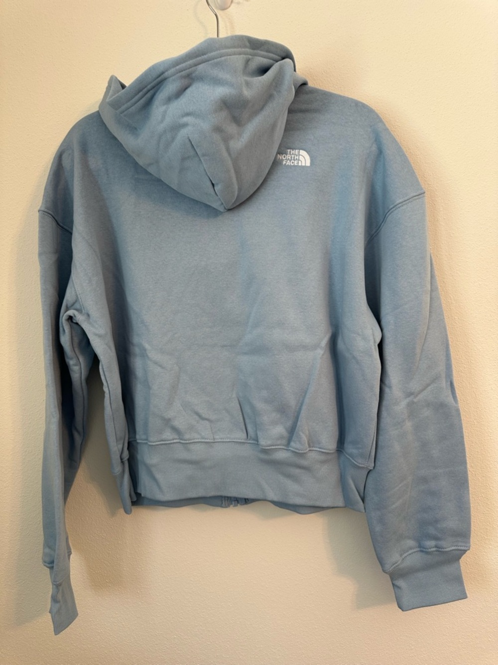 NORTH FACE Evolution Full Zip Hoodie Steel Blue Size Medium NWT - Picture 2 of 3